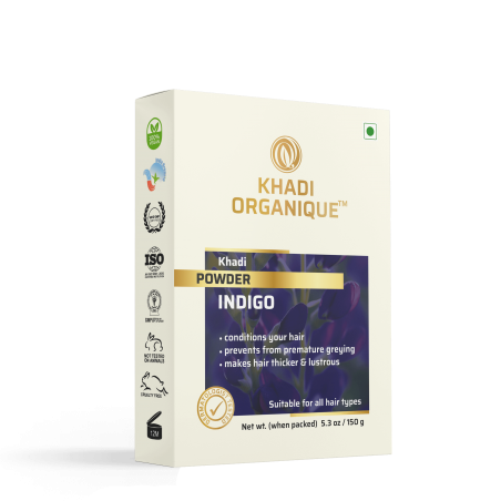 Khadi Organique Indigo Powder for Sensitive Scalps, 150gm